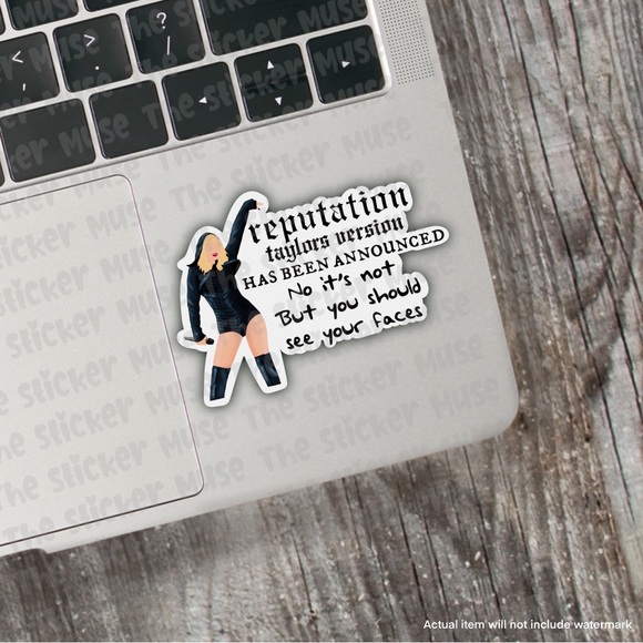 REPUTATION Taylor Swift handmade vinyl sticker - Picture 2 of 3